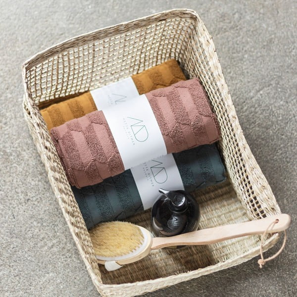 Тъмнозелена постелка за баня 50x80 cm Geo - Mette Ditmer Denmark-image-3