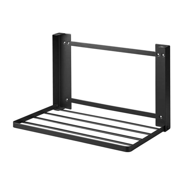 Матово черен стенен стоманен рафт за баня Tower – YAMAZAKI