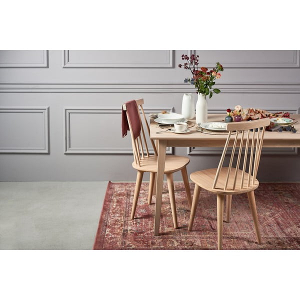 Матова лакирана дъбова маса за хранене , 180 x 90 cm Filippa - Rowico-image-2