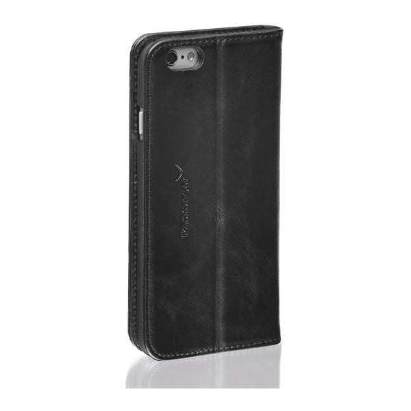 Černý kožený obal iPhone 6/6S Plus Packenger
