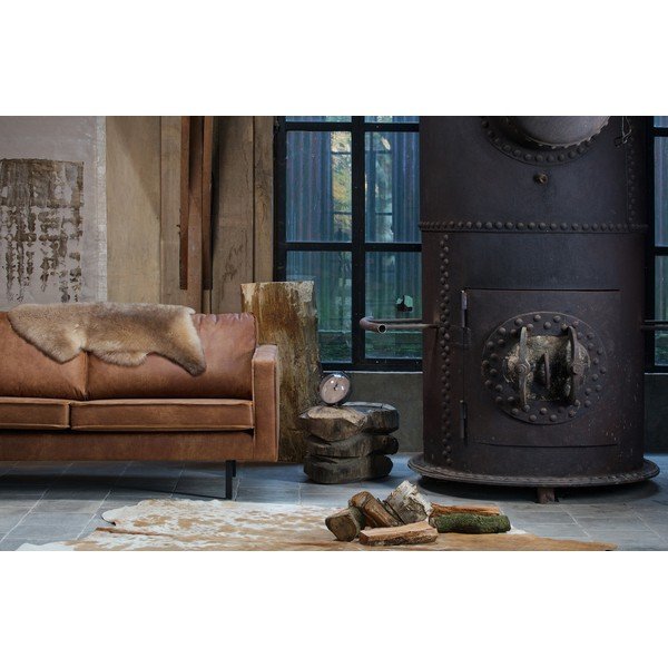 Кафяв диван от изкуствена кожа 190 cm Rodeo – WOOOD-image-4