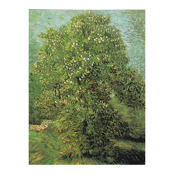 Obraz Vincenta van Gogha - Blossoming Chestnut Tree, 40x30 cm