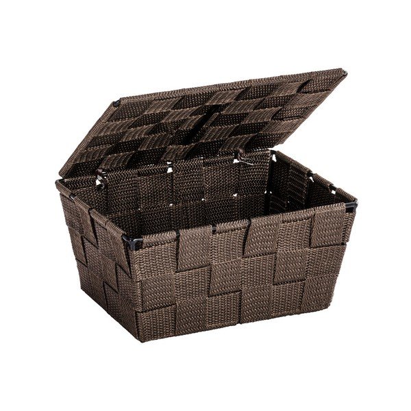 Кафява кошница с капак , 14 x 19 cm Adria - Wenko