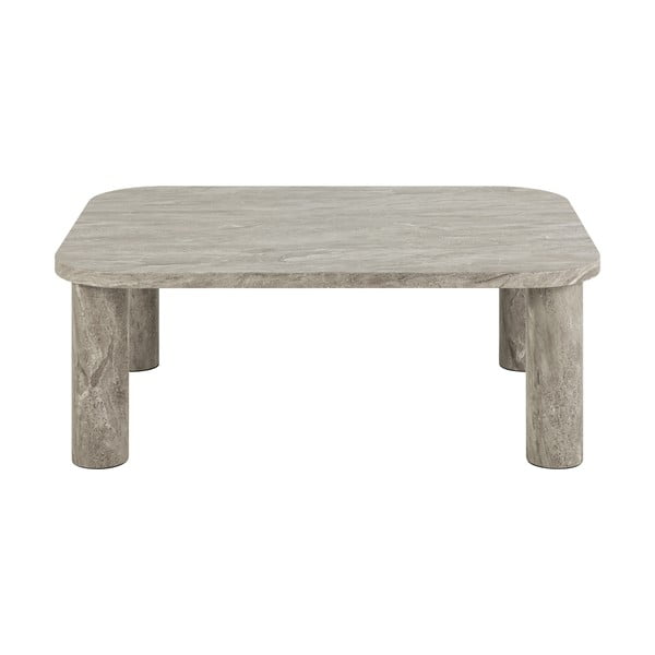 Светлосива масичка за кафе от декор от мрамор 75x100 cm Solano – Actona-image-3