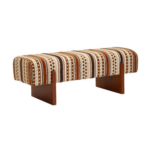 Кафява/бежова пейка Ethnic  – Mauro Ferretti-image-3