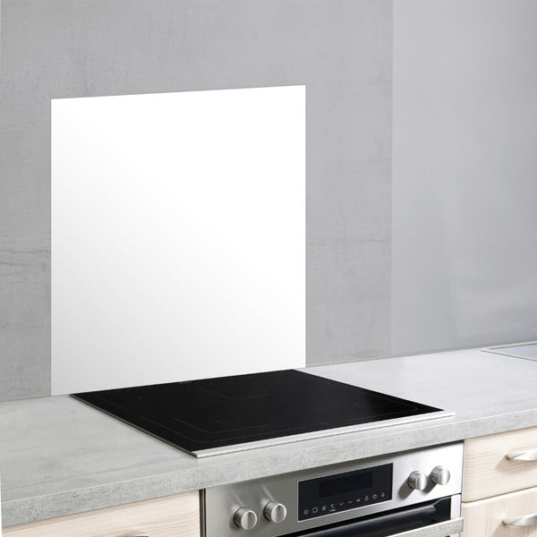 Стъклен протектор за стена зад печка в бял цвят , 70 x 60 cm - Wenko