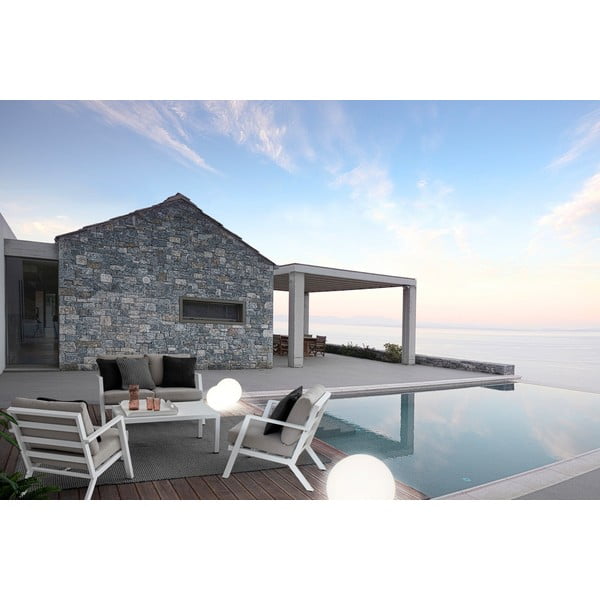 Бял алуминиев градински комплект от за отдих за 4 Harley   – Bizzotto-image-1