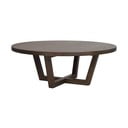 Тъмнокафява кръгла масичка за кафе от декор от дъб  ø 110 cm Boxford – Rowico