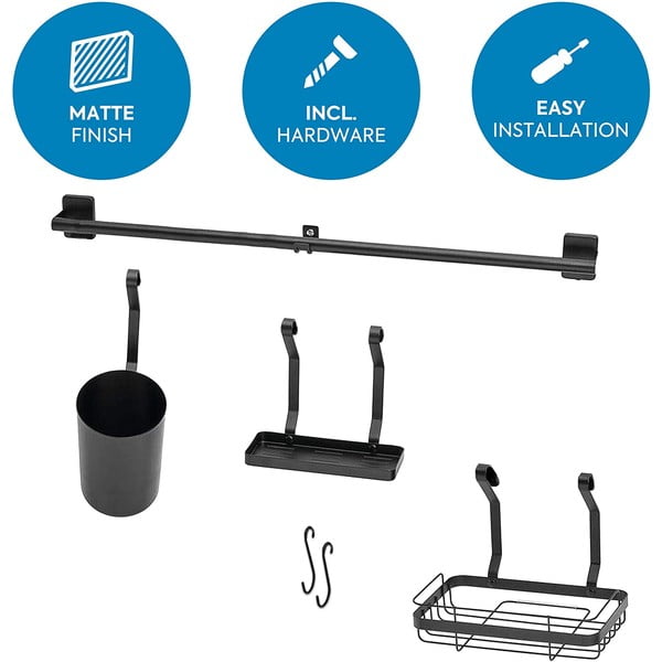 Черен органайзер за стена Austin - iDesign-image-2