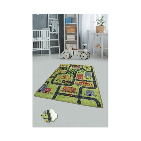 Детски килим Зелен 140 x 190 cm Small Town - Conceptum Hypnose-image-1