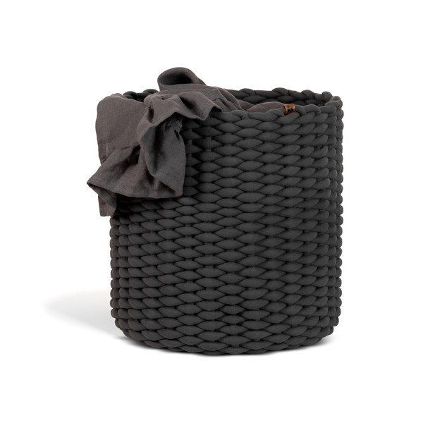 Текстилна кошница ø 40x40 cm Peach Skin Round XL – Bigso-image-4