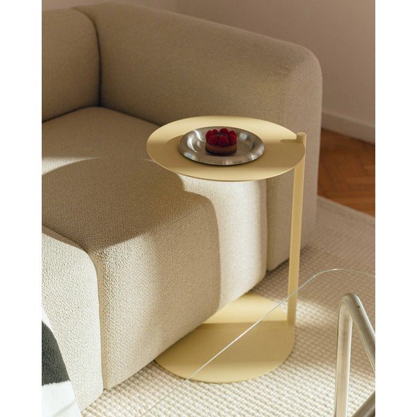 Стоманена кръгла странична масичка 41x40 cm Ande – noo.ma-image-1