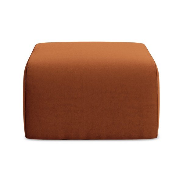 Теракотена кадифена табуретка Lani – Makamii-image-2