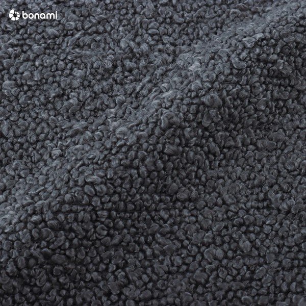 Тъмносива табуретка от плат букле Molino - Micadoni Home-image-3