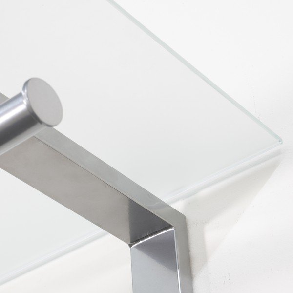 Метална стенна закачалка в сребрист цвят с рафт 80 cm Dutch – Spinder Design-image-2