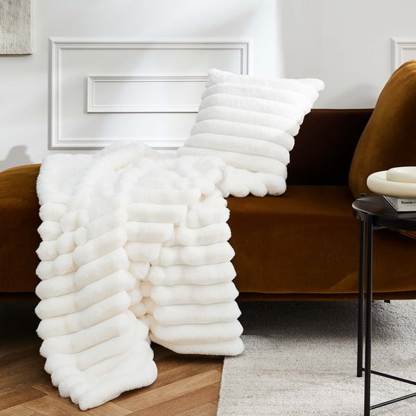 Декоративна възглавница от микроплюш 45x45 cm Boudoir – douceur d'intérieur-image-1