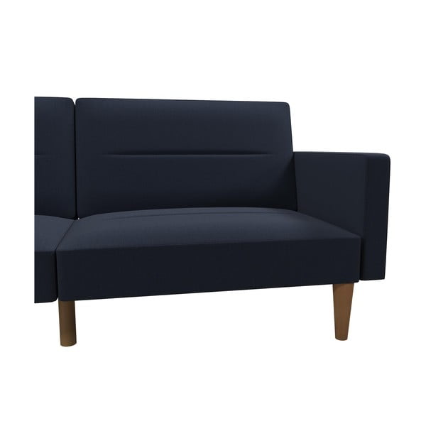 Тъмносин разтегателен диван Mainstays - Støraa-image-4