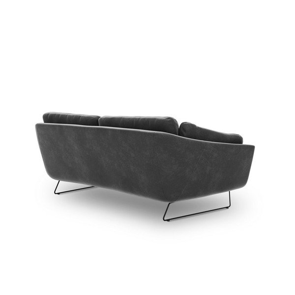 Тъмно сив диван с кадифена покривка Gravity - Windsor & Co Sofas-image-3