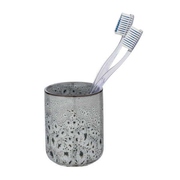 Сива керамична чаша за четки за зъби Oviedo - Wenko-image-2
