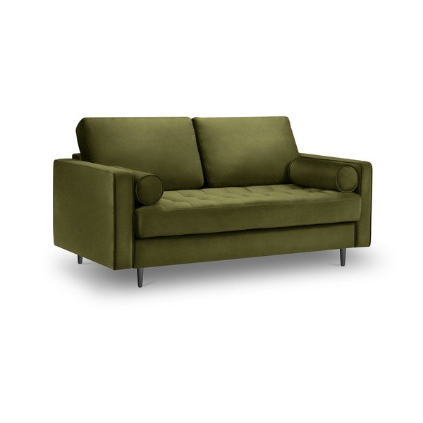 Маслиненозелено кадифе, диван Santo, 174 cm - Milo Casa-image-2
