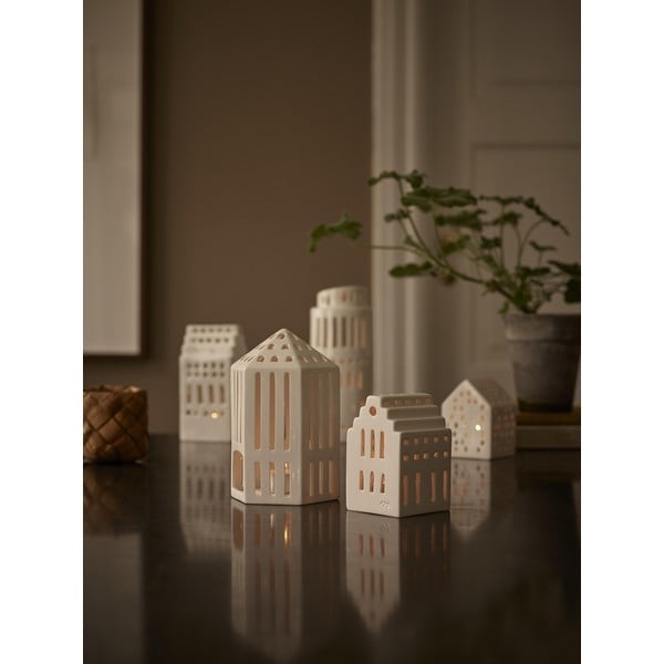 Бял керамичен фенер Galleria, височина 18,5 cm Urbania - Kähler Design-image-3