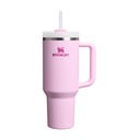 Розов термос със сламка от неръждаема стомана 1,18 l Quencher H2.0 FlowState Tumbler Cherry Blossom – Stanley