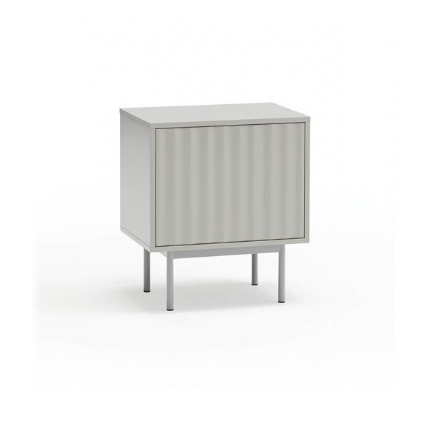 Светлосиво матово нощно шкафче Sierra – Teulat-image-2