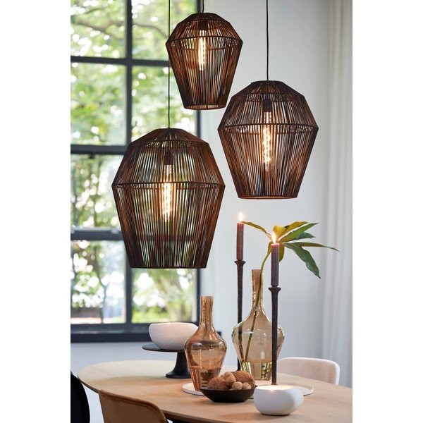Черна лампа за таван ø 30 cm Deya - Light & Living-image-1
