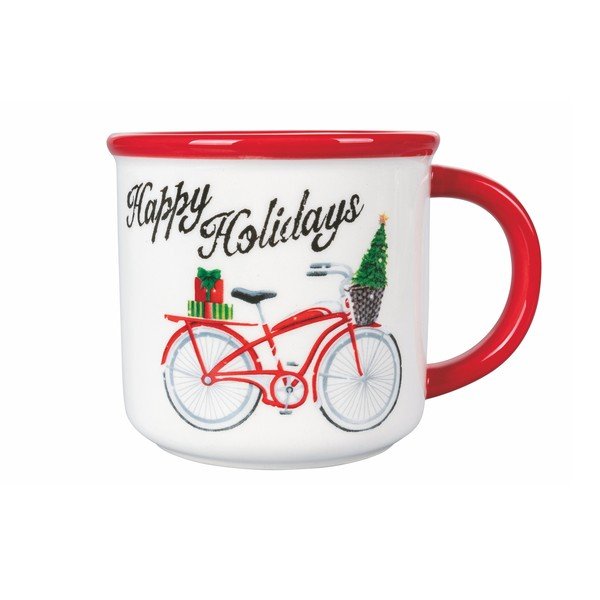 Коледна чаша от доломит , 480 ml Xmas Bike - VDE Tivoli 1996-image-1