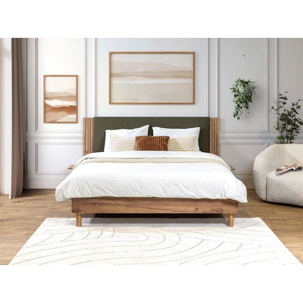 Зелено двойно легло с включена подматрачна рамка 160x200 cm Lior – Bobochic Paris-image-2