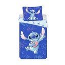 Синьо  единично  памучно детско спално бельо 140x200 cm Lilo & Stitch "Aloha" – Jerry Fabrics