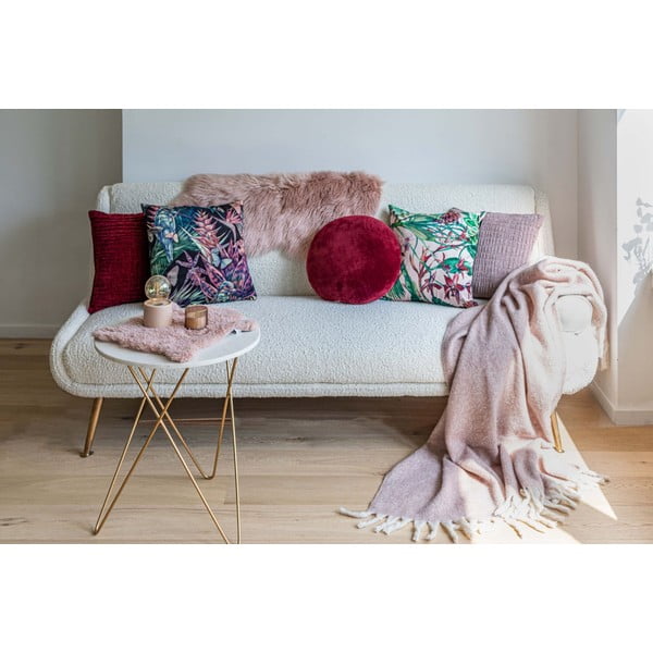 Розова изкуствена кожа Овча кожа, 60 x 90 cm - Tiseco Home Studio-image-1