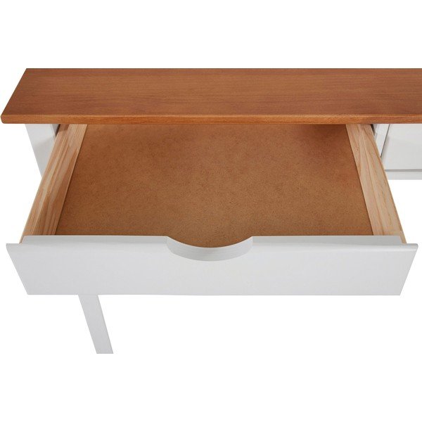 Работна маса от бял и кафяв бор, дължина 100 cm Gava - Støraa-image-4