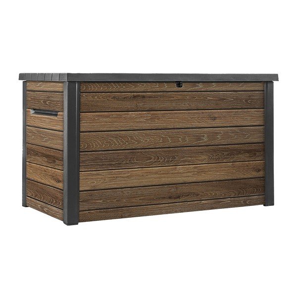 Кафява пластмасова градинска кутия за съхранение Signature – Keter