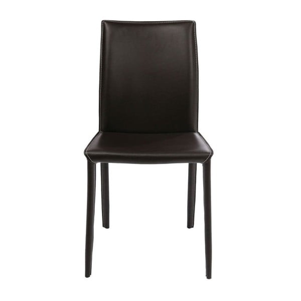 Sada 2 tmavě hnědých jídelních židlí Kare Design Milano