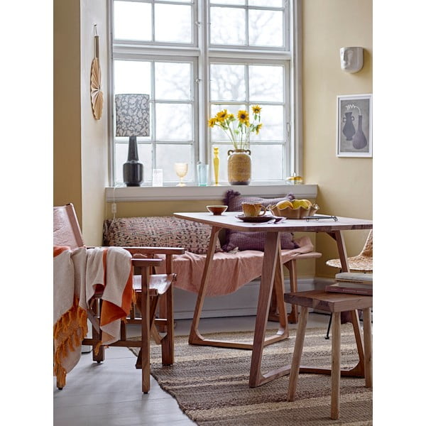 Зелена настолна лампа с текстилен абажур (височина 62 cm) Olefine – Bloomingville-image-1