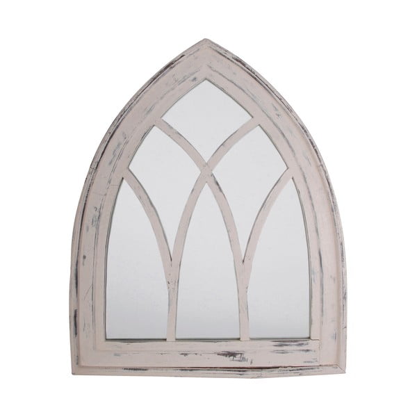 Бяло огледало с рамка от борова дървесина, височина 80 cm - Esschert Design