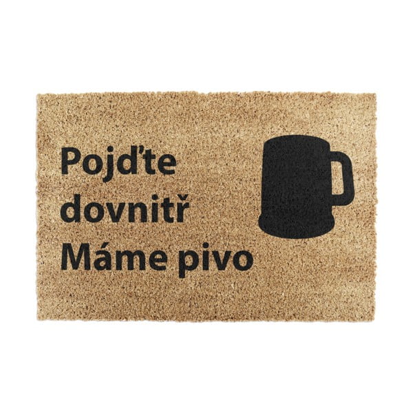 Изтривалка от кокосови влакна 40x60 cm Pivo – Artsy Doormats