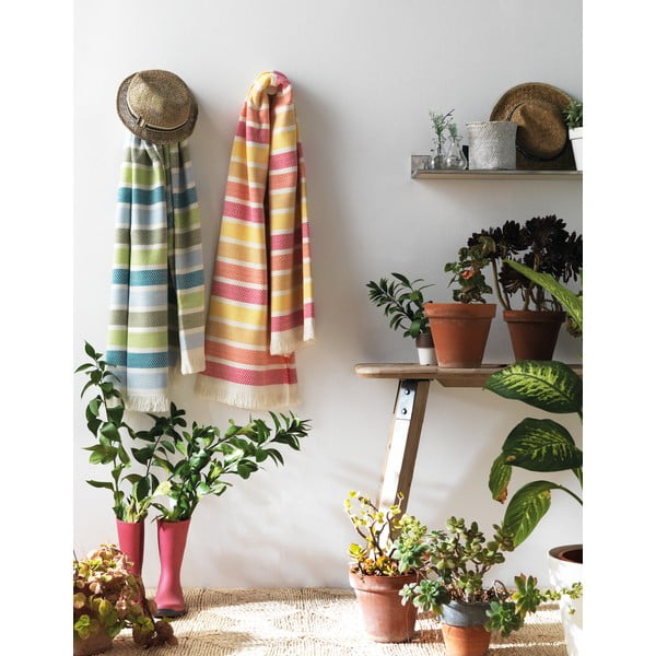 Жълто и розово лятно каре Океан, 140 x 180 cm - Euromant-image-1