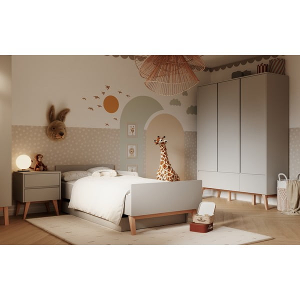 Сиво детско нощно шкафче Swing - Pinio-image-3