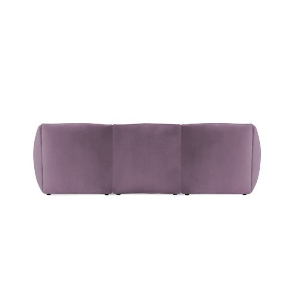 Lila fialová třímístná modulová pohovka Vivonita Velvet Cube-image-1