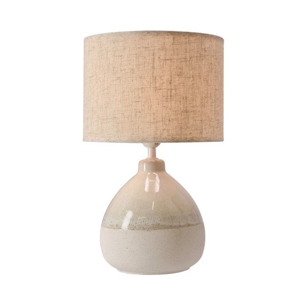 Бежова настолна лампа с текстилен абажур (височина 41 cm) Ardo – Candellux Lighting-image-2