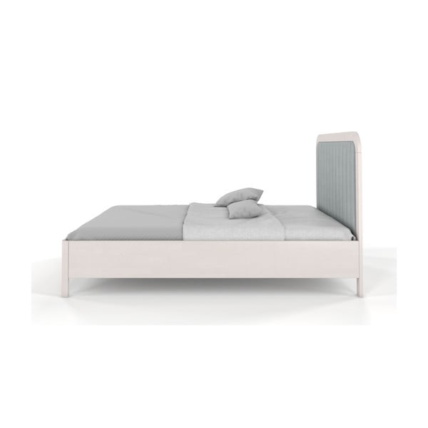 Бяло двойно легло от букова дървесина , 200 x 200 cm Visby Modena - Skandica-image-3