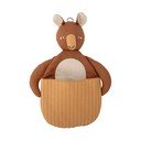 Кафява текстилна детска кошница за играчки 46x7,5x33 cm Toto – Bloomingville Mini