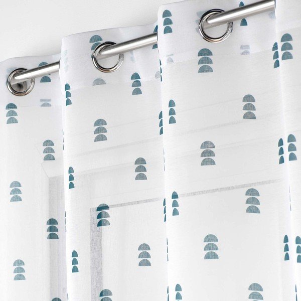 Завеса в бяло и синьо 140x240 cm Geokid – douceur d'intérieur-image-1