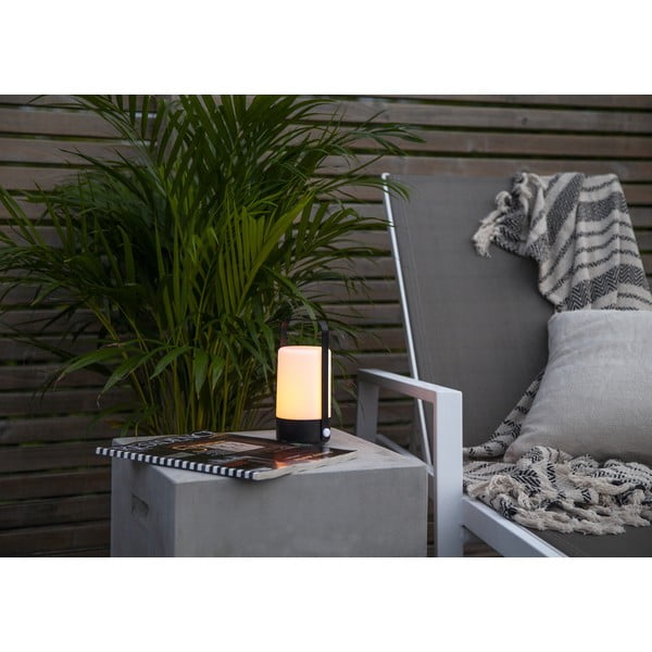 LED фенер в черно и бежово, височина 19 см Flame - Star Trading-image-3