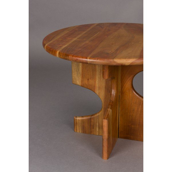 Кръгла странична масичка от масивна акация ø 60 cm Morgan – Dutchbone-image-4