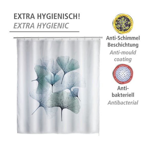 Завеса за душ, която може да се мие, 180 x 200 cm Ginkgo - Wenko-image-4