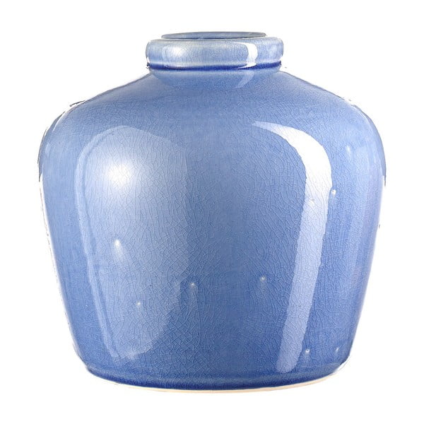 Modrá váza A Simple Mess Midnat, výška 19 cm