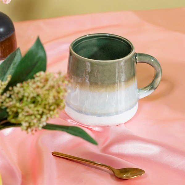 Зелена чаша от керамика , 450 ml Mojave - Sass & Belle-image-1